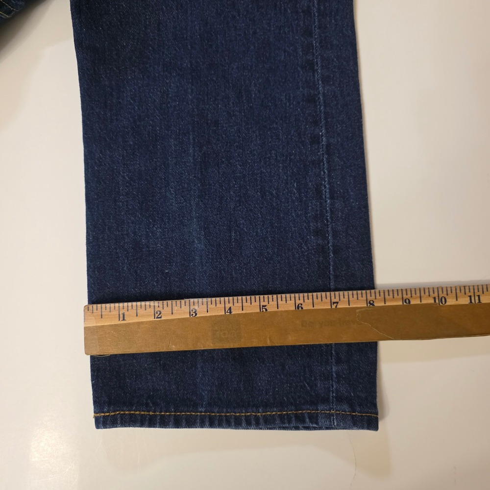 Levis 501 Original Fit Jeans Mens 34x30 Blue Denim Button Fly Straight Leg Dad - Picture 11 of 13